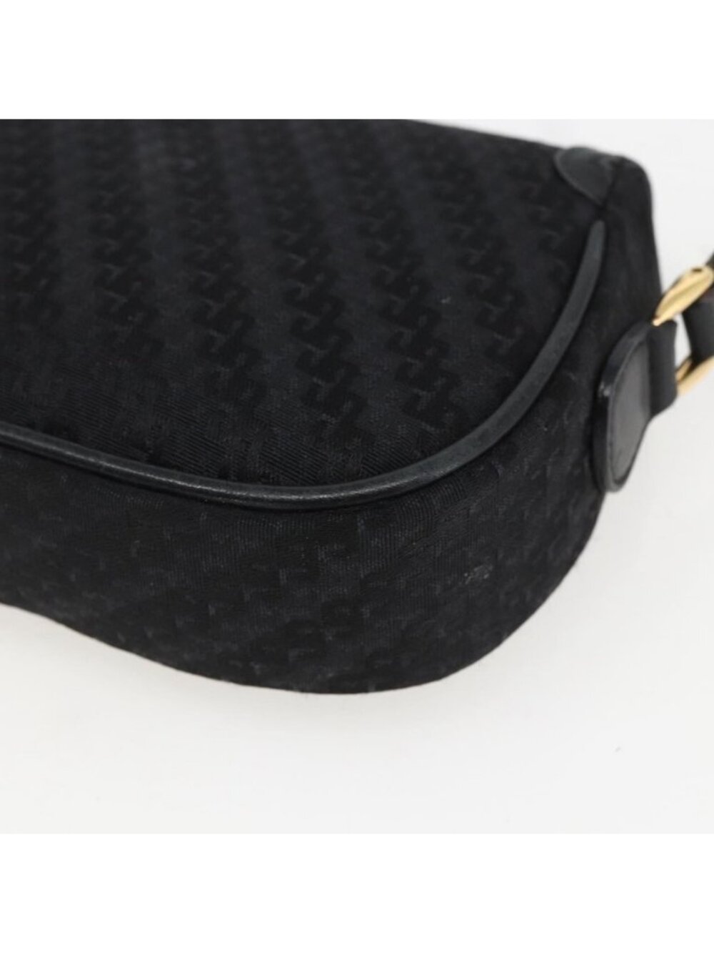 Authentic GUCCI Shoulder Bag Old Gucci Black Gold - Picture 4 of 16